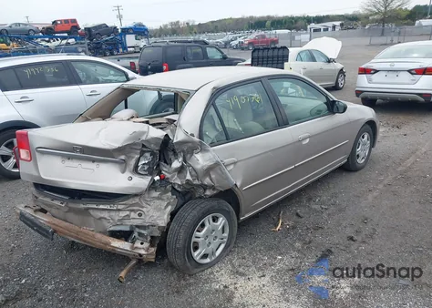 2002 Honda Civic Lx z USA, uszkodzony, nr VIN 2HGES16512H579668